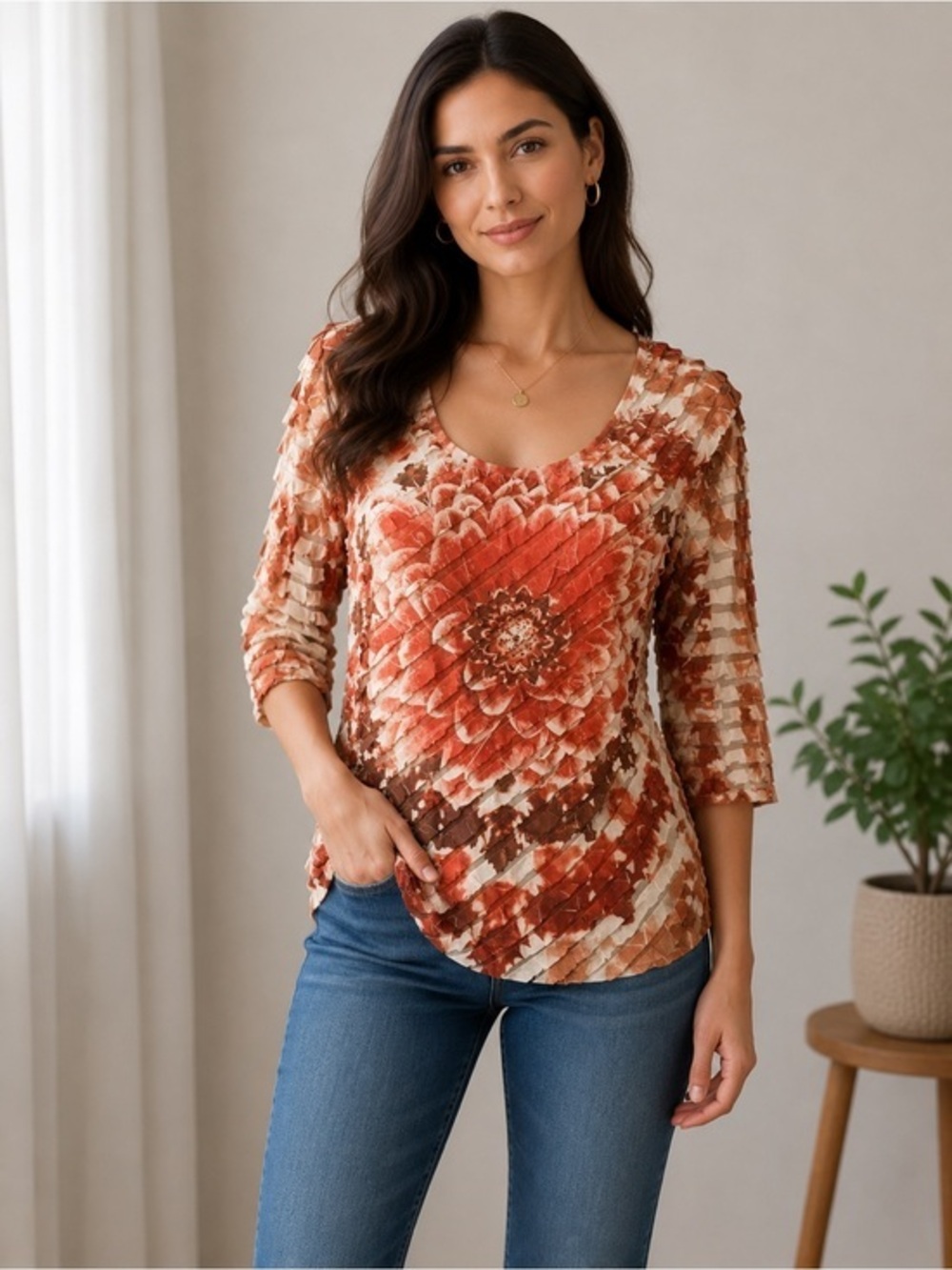 Women’s Top Size Large by Investments Like New